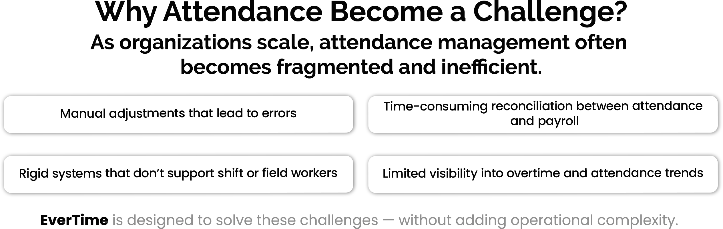 Why EverTime Attendance